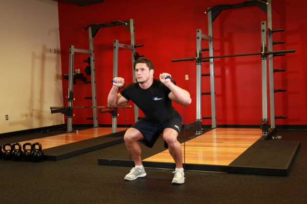 Resistance Band Squat 