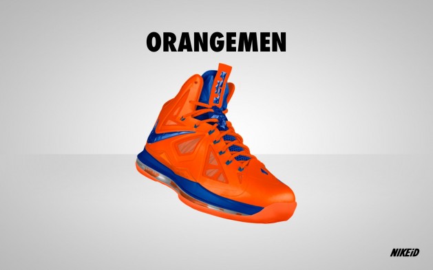 LeBron X Nike ID "Orangemen"