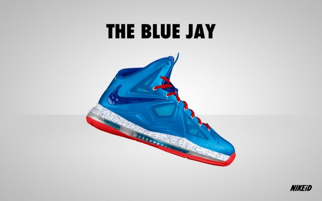LeBron X Nike ID "Blue Jay"