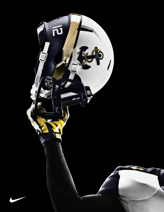 Nike Navy Football Helmet