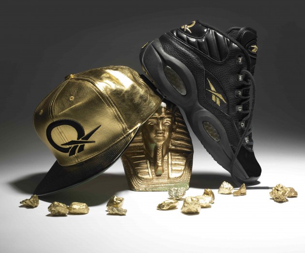 Reebok Question Black and Gold