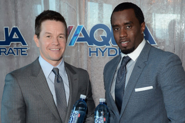 Mark Wahlberg and P. Diddy promote AQUAhydrate 