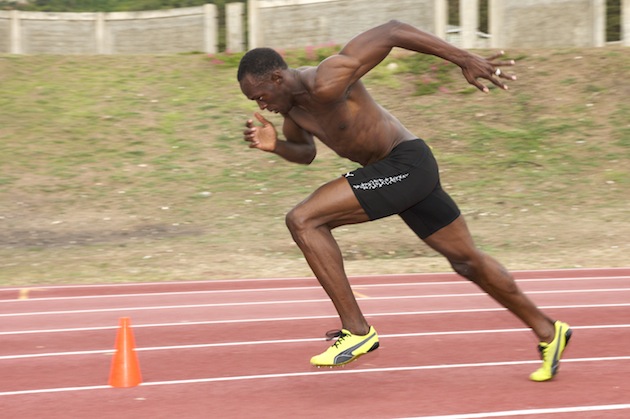 Usain Bolt drive phase 