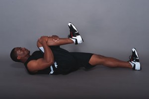 Michael Jordan Lying Glute Stretch