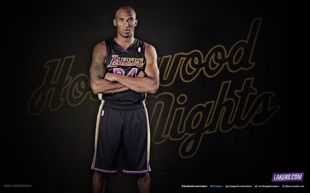 Kobe Bryant - LA Lakers "Hollywood Nights" jersey