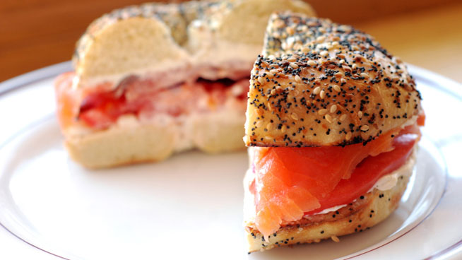 Lox and Cheese Bagel