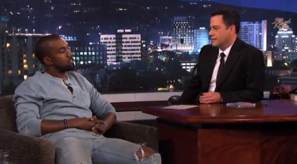 Kanye West and Jimmy Kimmel 