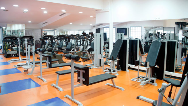 Clean, well-lighted gym