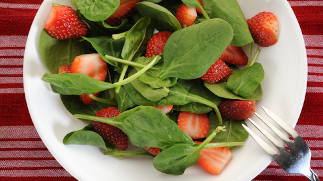 Spinach and Strawberries