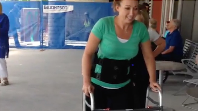 6-Time Gold Medal Olympian Takes First Steps Since Paralyzing Accident