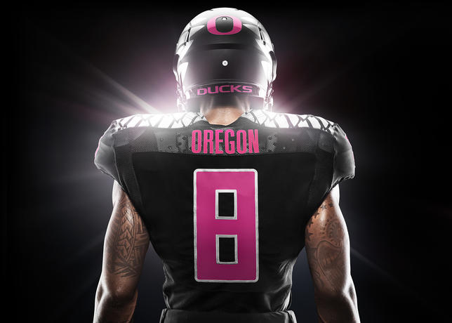 Oregon black and pink uniform 