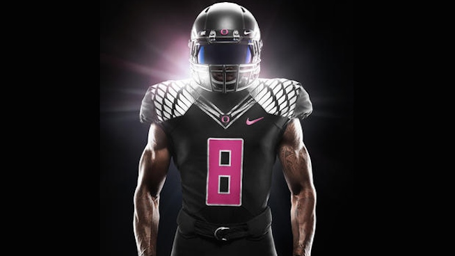 Oregon Debuts Special Uniforms for Breast Cancer Awareness