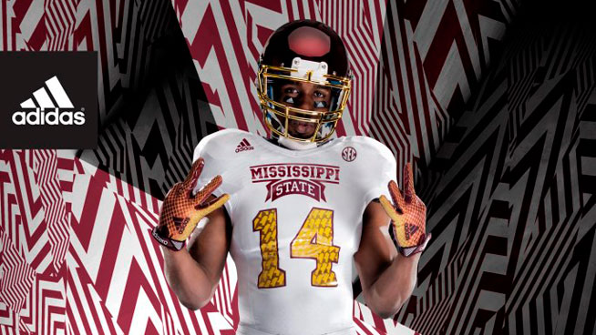 adidas Mississippi State Egg Bowl Jersey