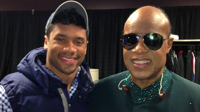 Music in Sports Roundup: Russell Wilson Hangs Out With Stevie Wonder