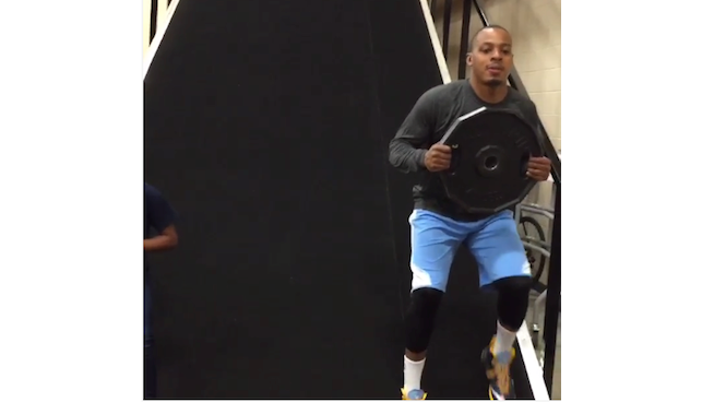 Denver Nuggets' Randy Foye's Glute-Activating Reverse Incline Walk