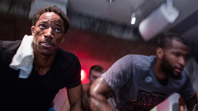 NBA Stars DeMar DeRozan and DeMarcus Cousins Go Spinning Just Like the Rest of Us