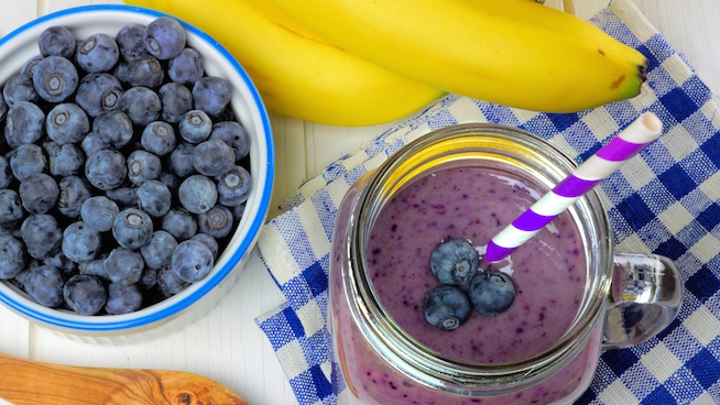 Blueberry-Banana Protein Shake