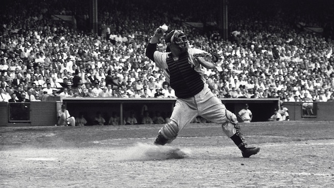 New York Yankees catcher Yogi Berra 