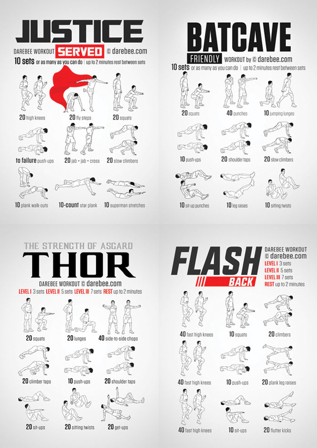 Superhero workouts 
