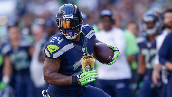 Marshawn Lynch Wants You to 'Get Your Buff On' With His 'Beast Mode' Starbucks Frappaccino