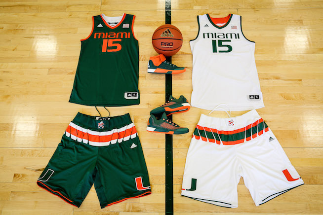 University of Miami New Basketball Uniforms