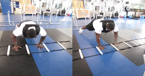 Push up on sale ladder workout