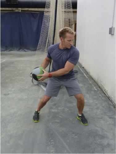 Closed Stance Med Ball Rotational Throw