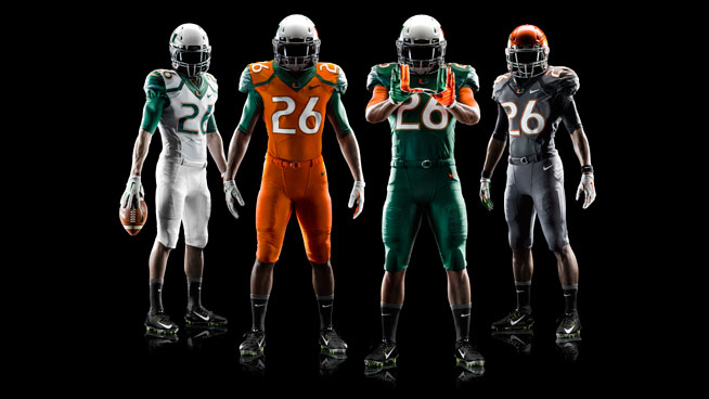 Miami Hurricanes Legend Of The U Football Uniforms