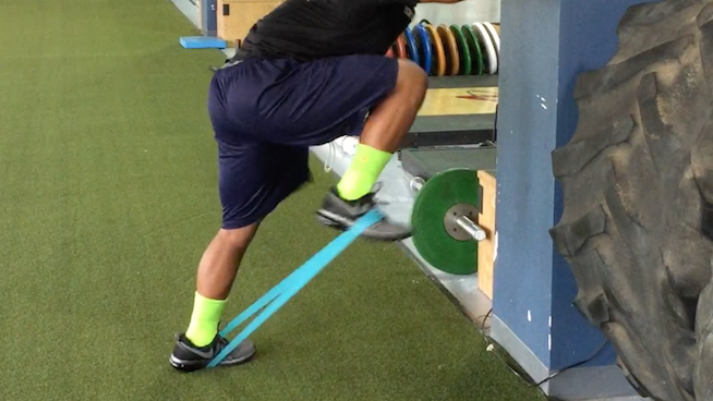 Band Resisted Knee Drive