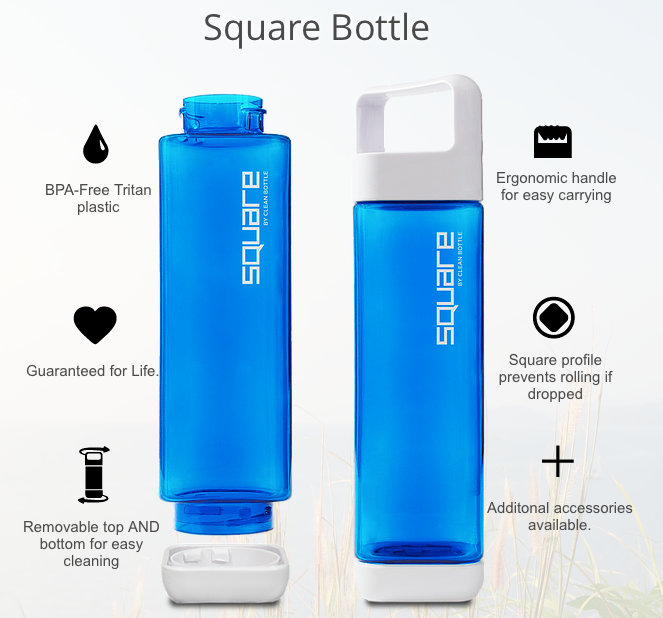 Product Review: Square by CLEAN BOTTLE - stack