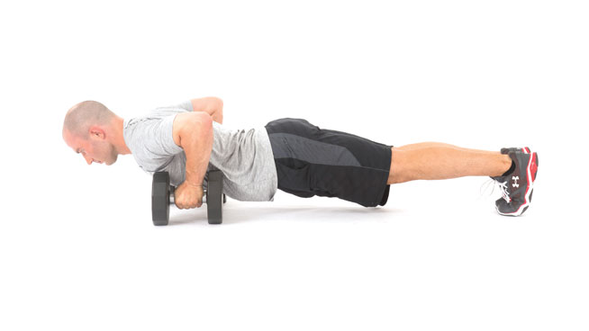 Dumbbell Push-Up to Row-1