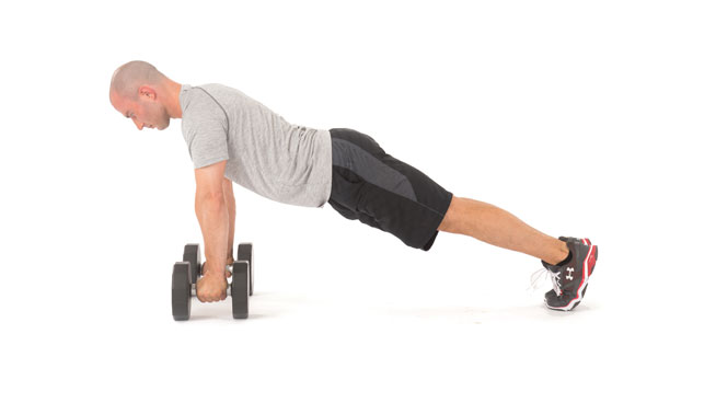 Dumbbell Push-Up to Row-2