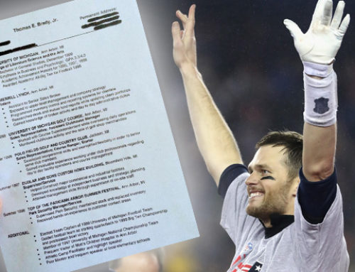 Here’s the Actual Résumé Tom Brady Put Together Before He Knew He’d Make it in the NFL