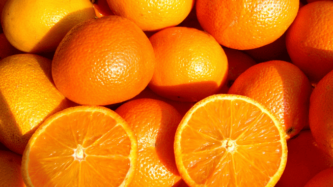 a big bunch of oranges