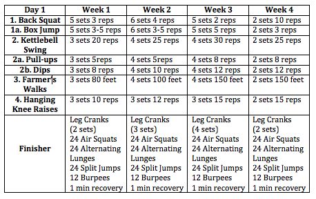 obstacle course workout