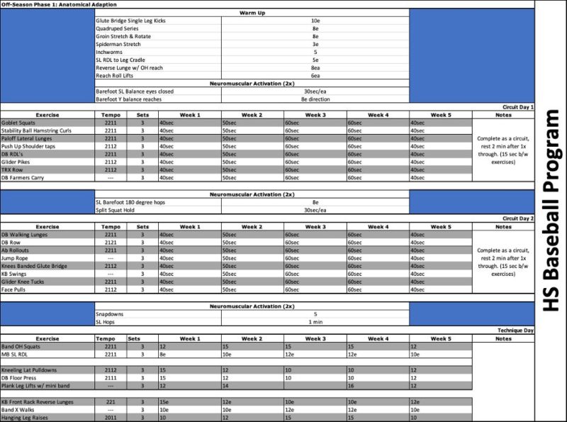 The Ultimate High School Baseball Lifting Program LaptrinhX / News