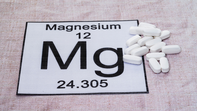 Image of Magnesium pills and chart