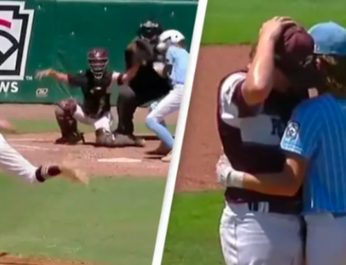 Little League Baseball Player Hugs Distraught Pitcher from Opposing Team