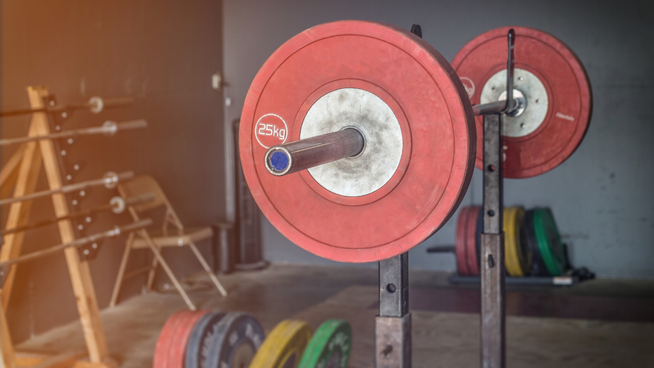 weight lifting set up for olympic lifting at gym - why high school athletes should olympic lift