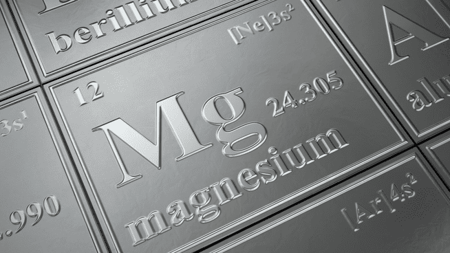 chart with magnesium