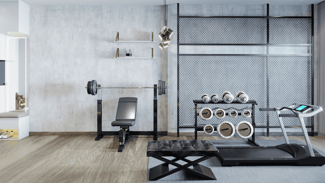 image of very nice home gym