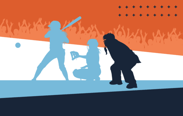 Illustration of baseball game for Safesport article on abuse and misconduct