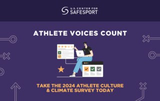 US Center for SafeSport athlete culture and climate survey image