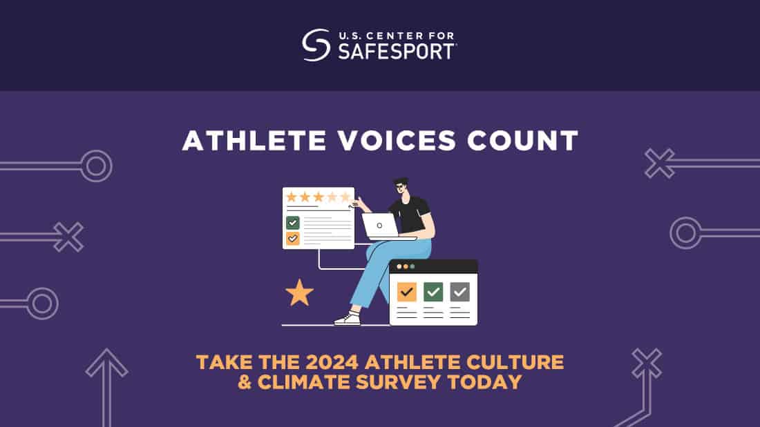 US Center for SafeSport athlete culture and climate survey image