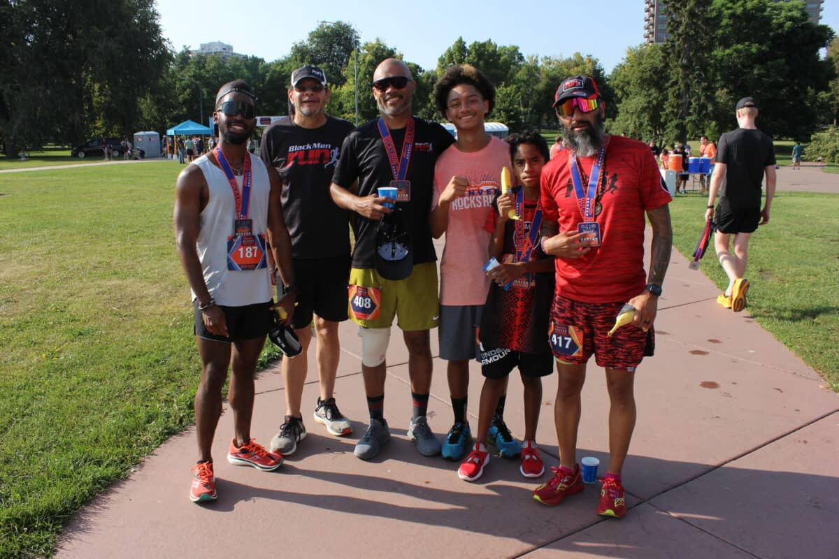 image of runners at Denver Rocks Run 2023 presented by GameDay Run Series